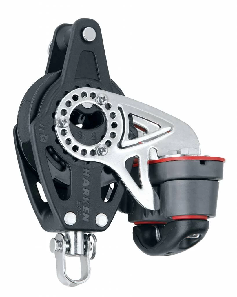 Harken Block 57mm Carbo Ratchet With Cam & Becket (Replaces HAR 188) 3 Harken Block 57mm Carbo Ratchet With Cam & Becket (Replaces HAR 188)