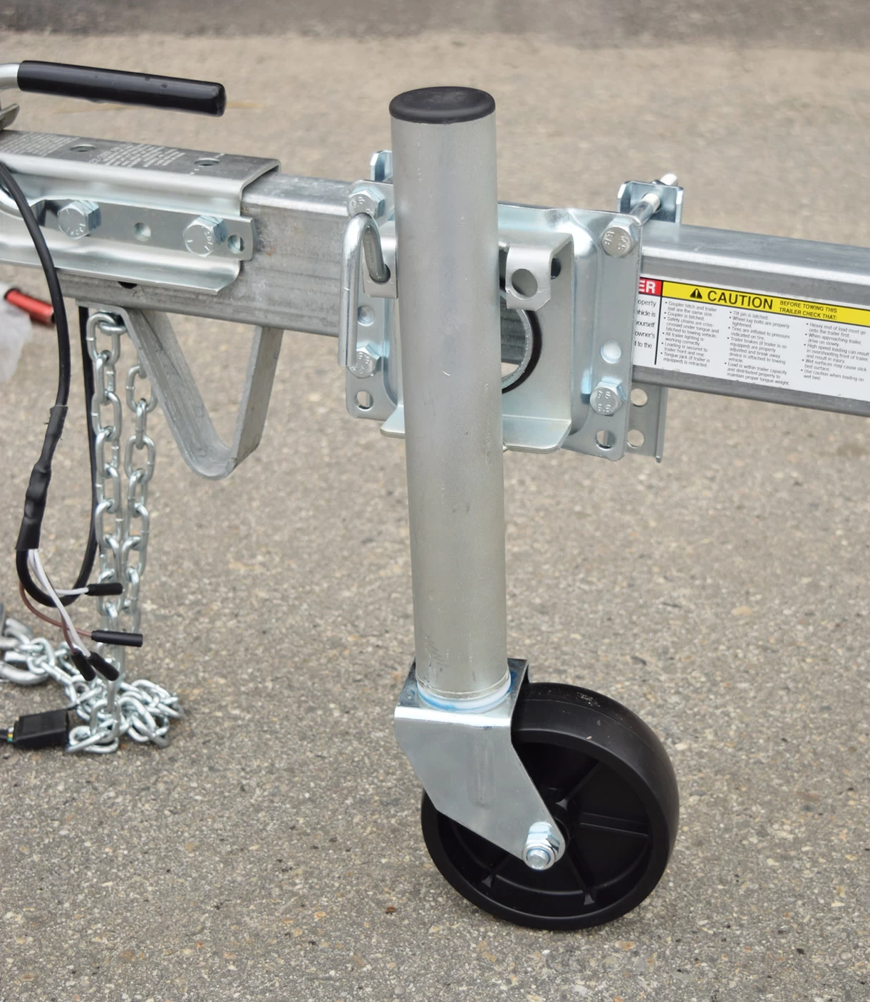 Malone Trailer Tongue Kick Stand With Wheel 4 Malone Trailer Tongue Kick Stand With Wheel - Image 2