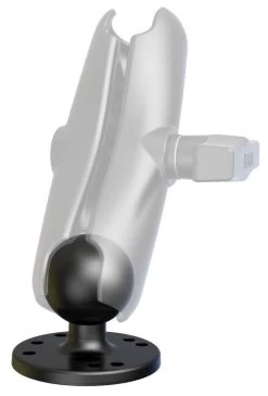 RAM Mounts 2.5" Round Plate With The AMPs Hole Pattern With C Size 1.5" Ball