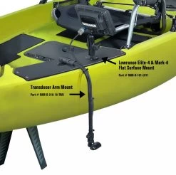 RAM Mounts Transducer Arm Mount With 18" Rigid Aluminum Rod And 2.43" X 1.31" Diamond Base -Kayak Sale Store ram mounts transducer arm mount with 18 rigid alum 3