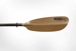 Werner Paddles Skagit Fiberglass Hooked 2-Piece Leverloc Standard Shaft 220-240 Brown