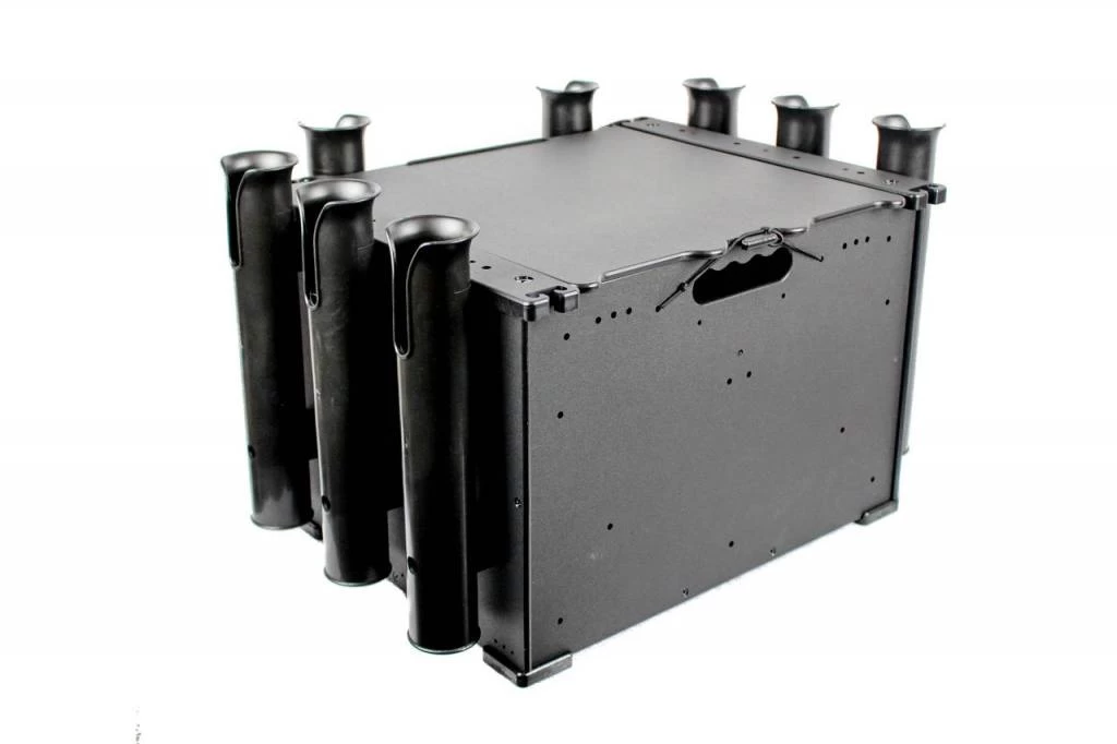 Yak-Attack (Discontinued) BlackPak Black 12" X 16" X 11" Includes Lid And 3 Rod Holders 4 Yak-Attack (Discontinued) BlackPak Black 12" X 16" X 11" Includes Lid And 3 Rod Holders - Image 2