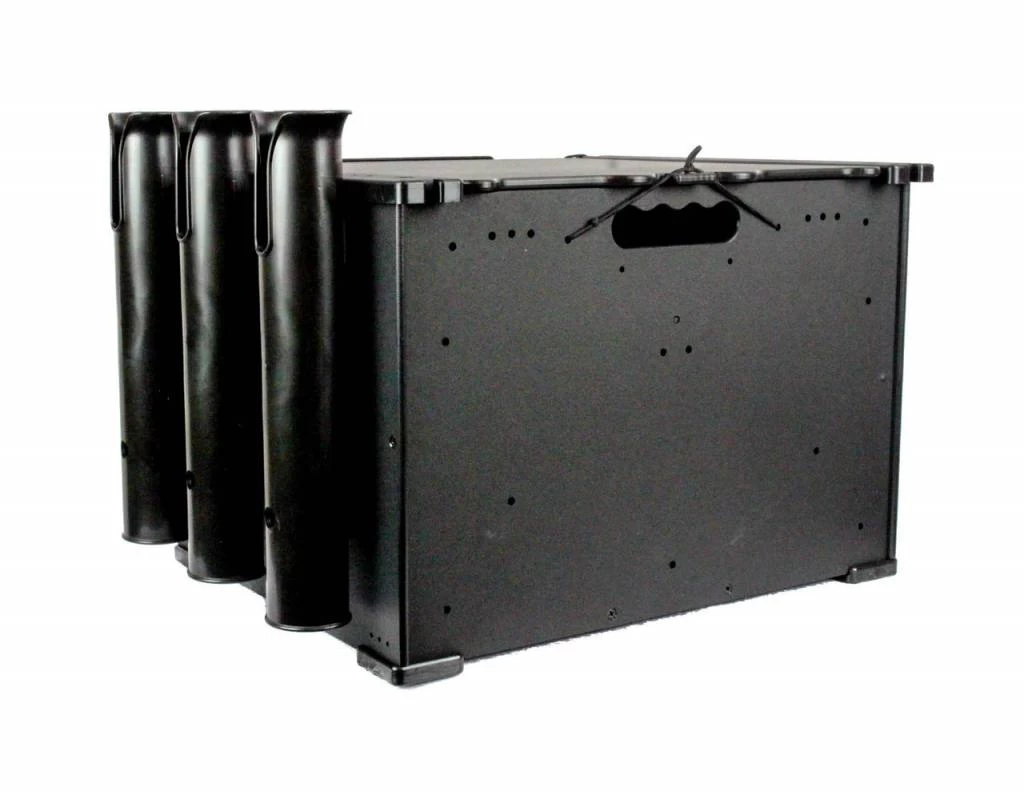 Yak-Attack (Discontinued) BlackPak Black 12" X 16" X 11" Includes Lid And 3 Rod Holders 3 Yak-Attack (Discontinued) BlackPak Black 12" X 16" X 11" Includes Lid And 3 Rod Holders